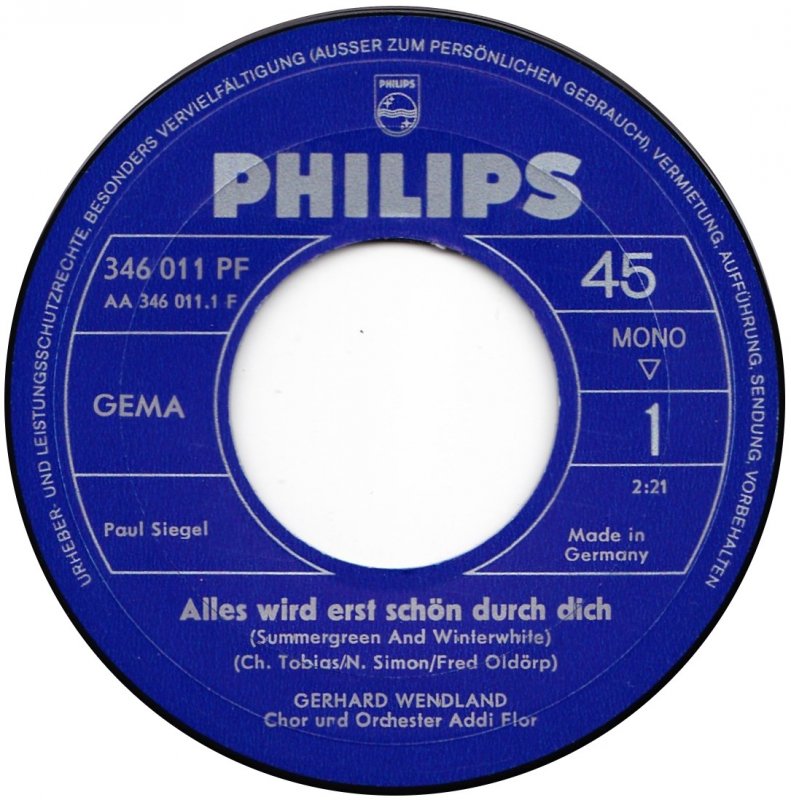 Gerhard Wendland - Alles Wird Erst Schön Durch Dich