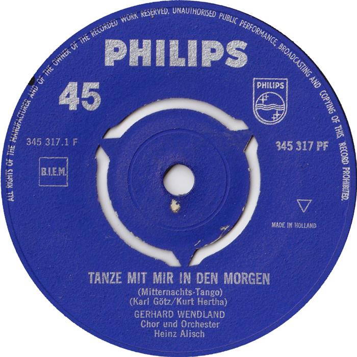 Gerhard Wendland - Tanze Mit Mir In Den Morgen 40194 Vinyl Singles Zeer Goede Staat