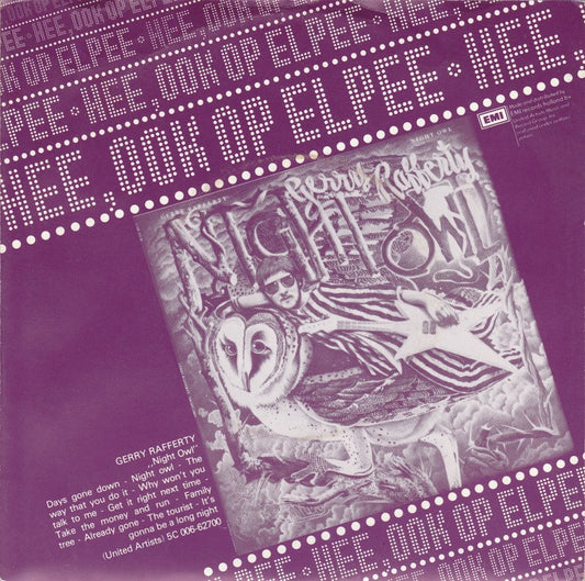 Gerry Rafferty - Night owl Vinyl Singles Vinyl Zeer Goed / Hoesje Goed "VINYLSINGLES.NL"
