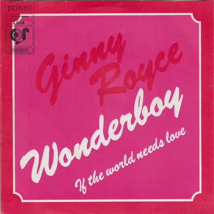 Ginny Royce - Wonderboy Vinyl Singles Vinyl Very Good (VG) <br> Hoes Good Plus (G+)