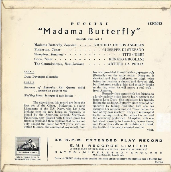 Giuseppe di Stefano - "Madama Butterfly"