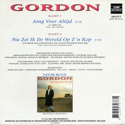 Gordon - Jong Voor Altijd Vinyl Singles Vinyl Very Good (VG) <br> Hoes Good Plus (G+)