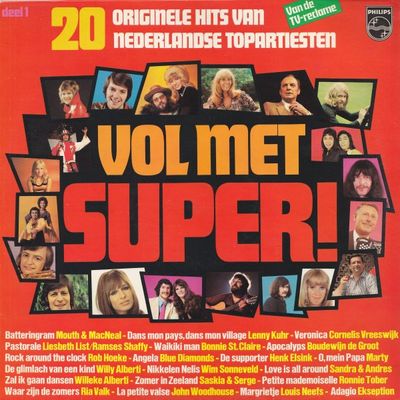Various - Vol Met Super! (20 Originele Hits Van Nederlandse Topartiesten) - Deel 1 (LP)