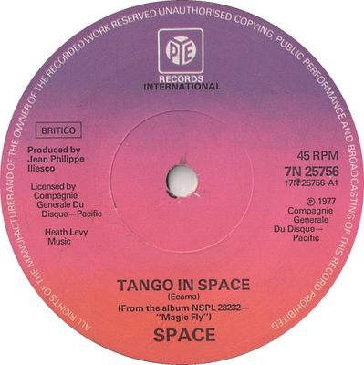 Space - Tango In Space Vinyl Singles Vinyl (VG) <br> Hoes Generic