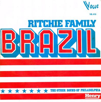 Ritchie Family - Brazil Vinyl Singles Vinyl Zeer Goed / Hoesje Goed "VINYLSINGLES.NL"