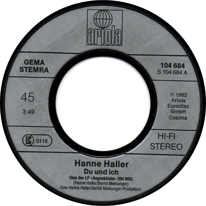 Hanne Haller - Du Und Ich