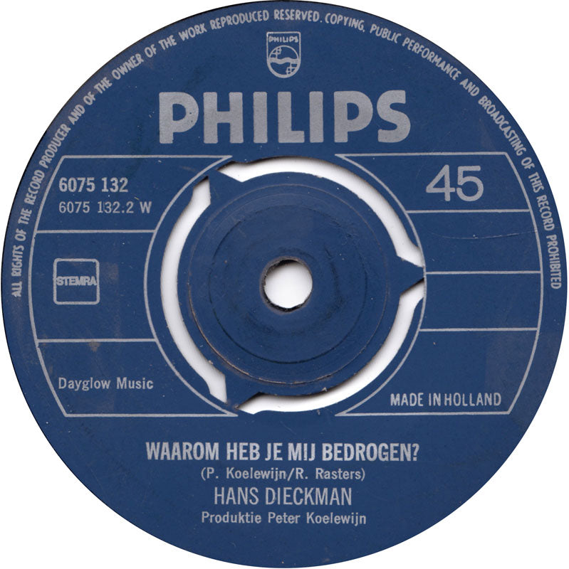 Hans Dieckman - Monika 36094 Vinyl Singles Hoes: Generic
