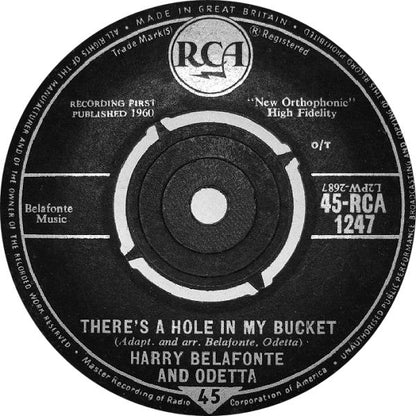 Harry Belafonte - There's A Hole In My Bucket