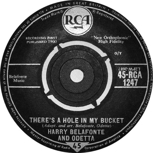 Harry Belafonte - There's A Hole In My Bucket