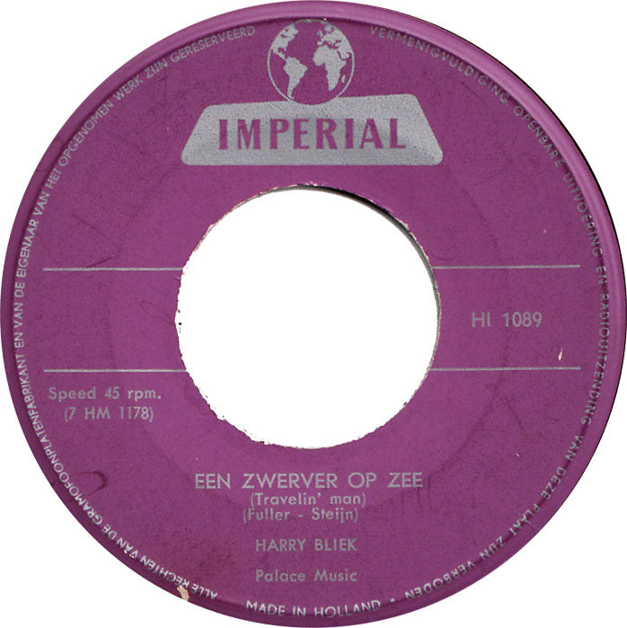 Harry Bliek - Hello Mary Lou Vinyl Singles Vinyl Goed / Hoes Generic