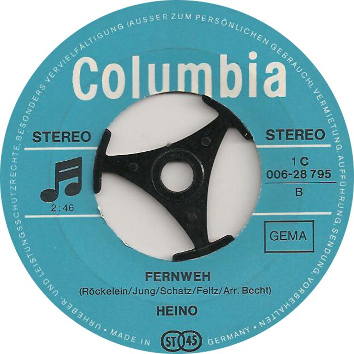 Heino - In Einer Bar In Mexico Vinyl Singles Vinyl Zeer Goed / Hoesje Generic "VINYLSINGLES.NL"