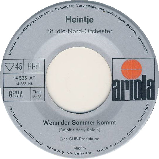 Heintje - Deine Tränen Sind Auch Meine