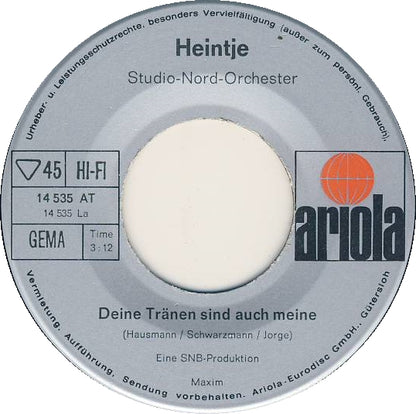 Heintje - Deine Tränen Sind Auch Meine