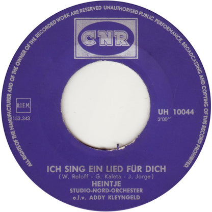 Heintje - Ich Sing' Ein Lied Für Dich Vinyl Singles Vinyl Goed / Hoes Generic