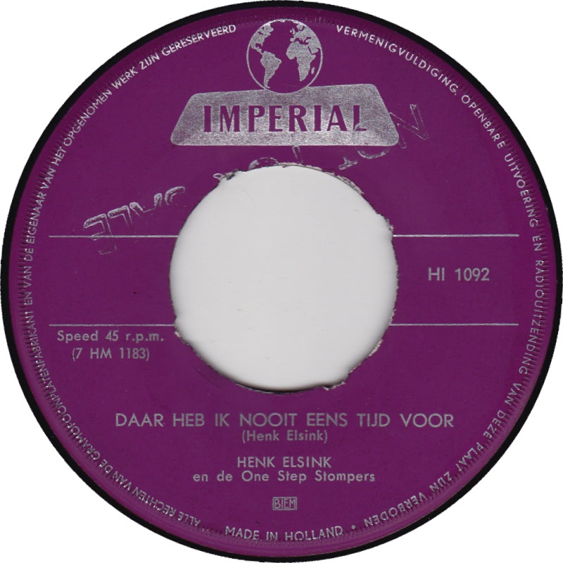 Henk Elsink - Daar Heb Ik Nooit Eens Tijd Voor