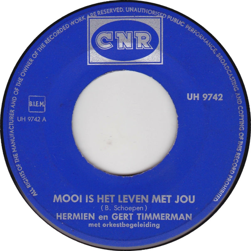 Hermien En Gert Timmerman - Mooi Is Het Leven Met Jou 00093 Vinyl Singles Goede Staat