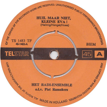 Radi-Ensemble - Huil Maar Niet, Kleine Eva! Vinyl Singles Vinyl (VG) <br> Hoes Generic