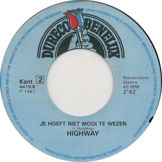 Highway - Troela, O Troela Vinyl Singles Vinyl Zeer Goed / Hoesje Generic "VINYLSINGLES.NL"