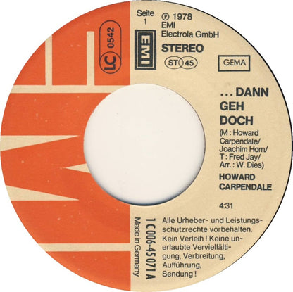 Howard Carpendale - ...Dann Geh Doch 52856