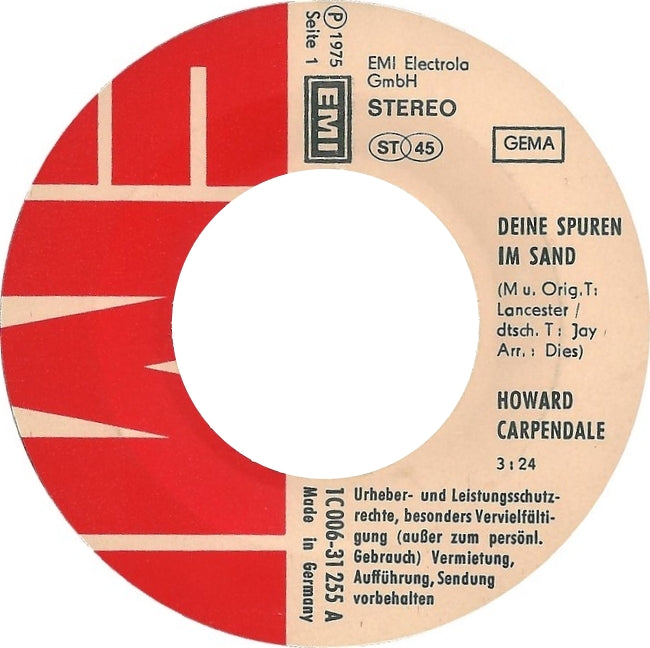 Howard Carpendale - Deine Spuren Im Sand
