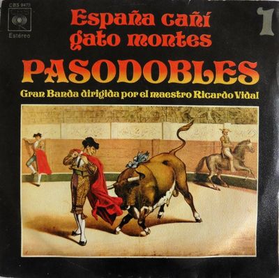 Ricardo Vidal - Pasodobles Vinyl Singles Vinyl Zeer Goed / Hoesje Goed "VINYLSINGLES.NL"