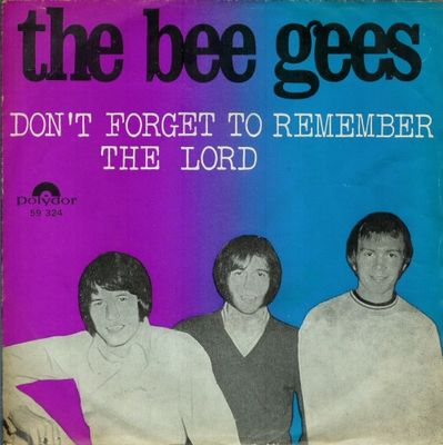 Bee Gees - Don't Forget To Remember Vinyl Singles Vinyl Zeer Goed / Hoesje Goed "VINYLSINGLES.NL"