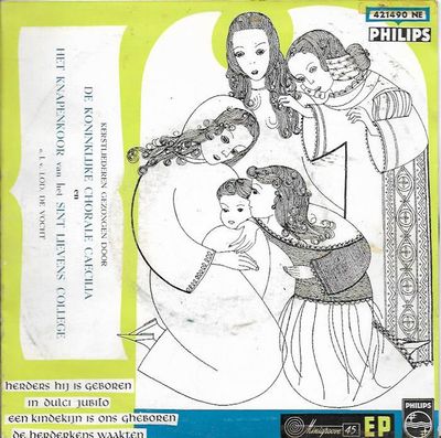 Koninklijke Chorale Caecilia - Kerstliederen Vinyl Singles Media VG+ / Sleeve G+
