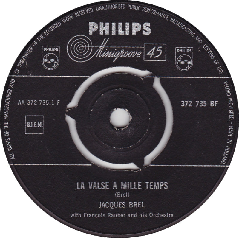 Jacques Brel - La Valse A Mille Temps