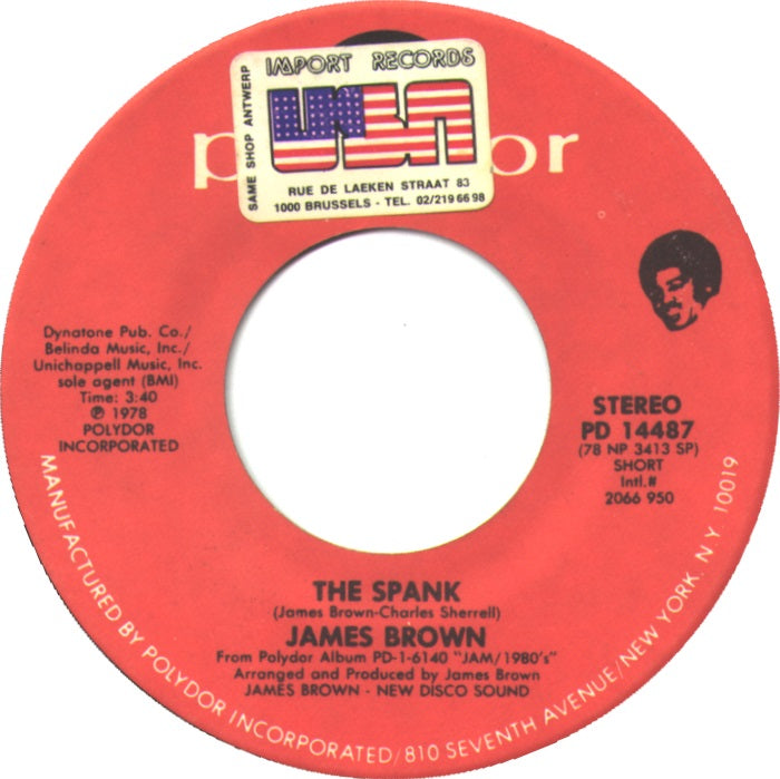 James Brown - The Spank Vinyl Singles Vinyl Very Good (VG) <br> Generic