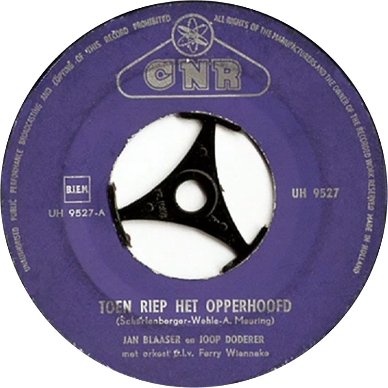 Jan Blaaser En Joop Doderer - Toen Riep Het Opperhoofd Vinyl Singles Vinyl Very Good (VG) <br> Hoes Good Plus (G+)