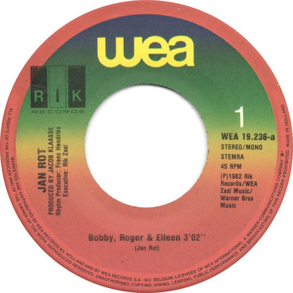Jan Rot - Bobby, Roger & Eileen Vinyl Singles