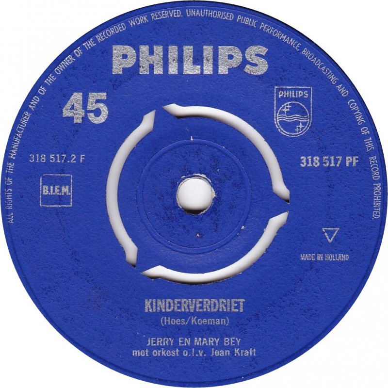 Jerry En Mary Bey - Nooit Vinyl Singles Vinyl Goed / Hoes Generic