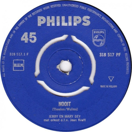 Jerry En Mary Bey - Nooit Vinyl Singles Vinyl Goed / Hoes Generic