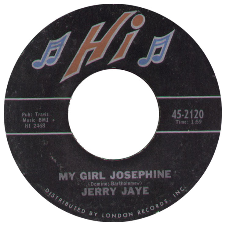 Jerry Jaye - My Girl Josephine Vinyl Singles Vinyl Zeer Goed / Hoesje Generic "VINYLSINGLES.NL"