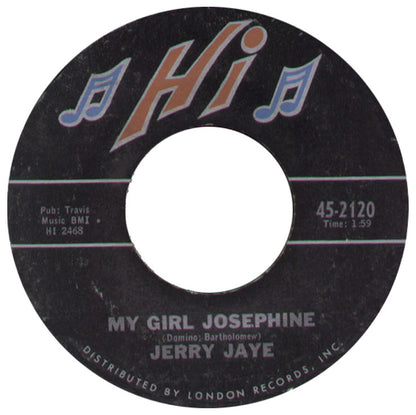 Jerry Jaye - My Girl Josephine Vinyl Singles Vinyl Zeer Goed / Hoesje Generic "VINYLSINGLES.NL"
