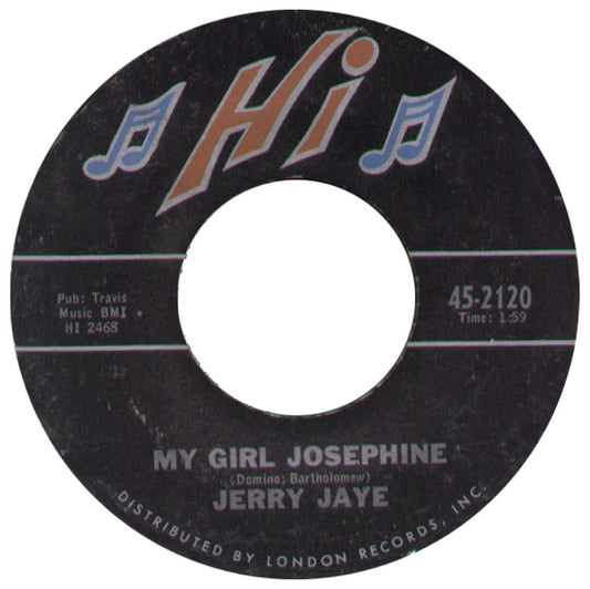 Jerry Jaye - My Girl Josephine Vinyl Singles Vinyl Zeer Goed / Hoesje Generic "VINYLSINGLES.NL"