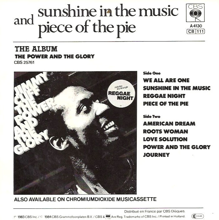 Jimmy Cliff - Sunshine In The Music
