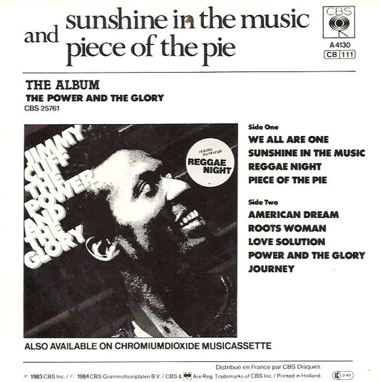 Jimmy Cliff - Sunshine In The Music
