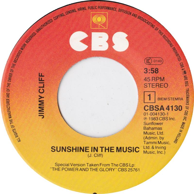 Jimmy Cliff - Sunshine In The Music