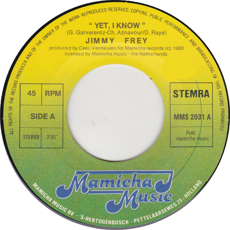 Jimmy Frey - Yet, I Know
