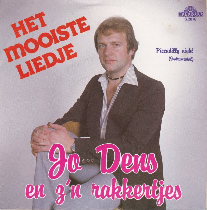Jo Dens - Het Mooiste Liedje Vinyl Singles Vinyl Very Good (VG) <br> Hoes Good Plus (G+)