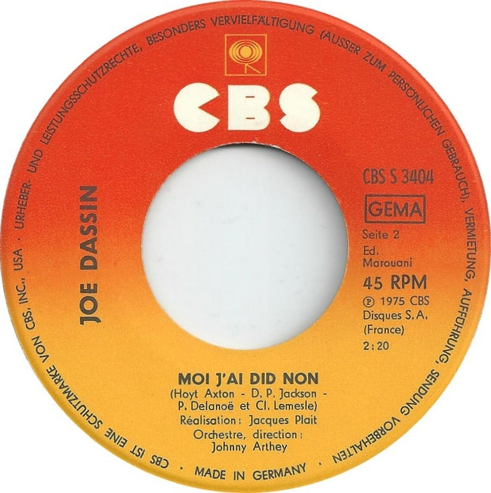 Joe Dassin - L'Ete Indien (Africa)