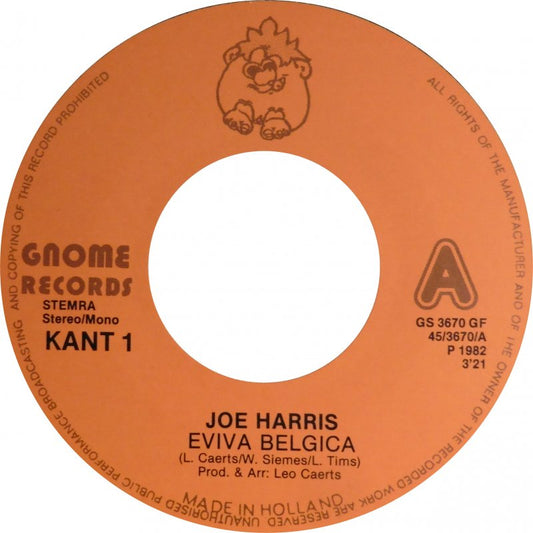 Joe Harris - Eviva Belgica Vinyl Singles