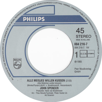 John Spencer - Alle Meisjes Willen Kussen