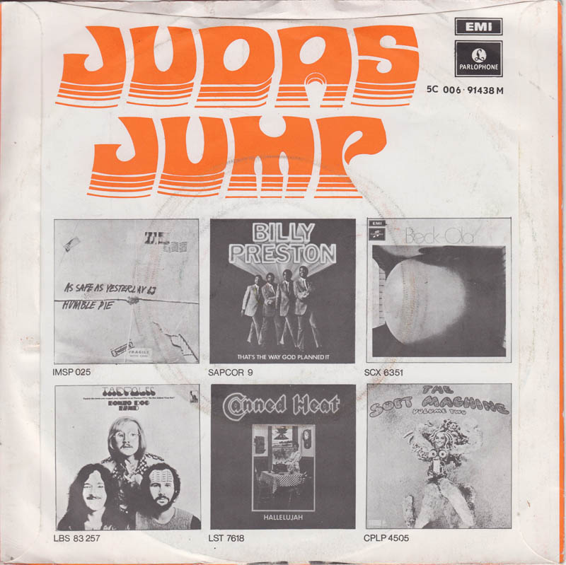 Judas Jump - This Feelin' We Feel Vinyl Singles Vinyl Very Good (VG) <br> Hoes Good Plus (G+)