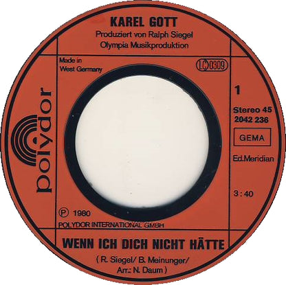 Karel Gott - Wenn Ich Dich Nicht Hätte