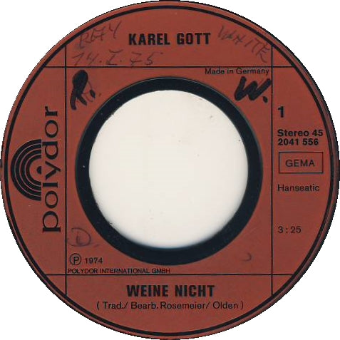 Karel Gott - Weine Nicht