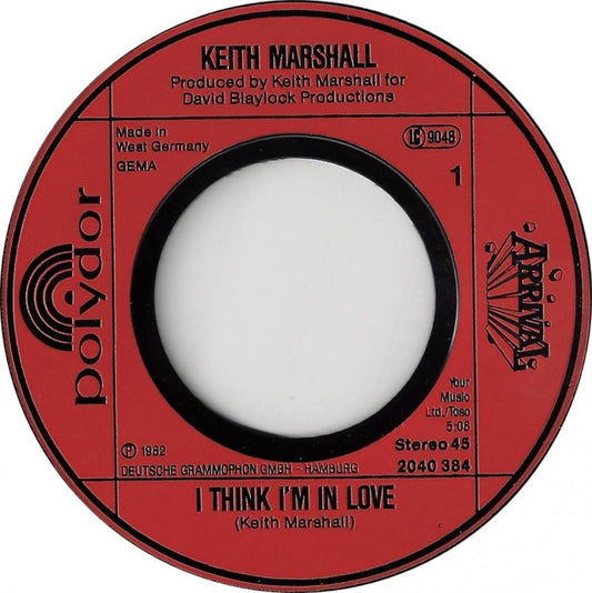 Keith Marshall - I Think I'm In Love