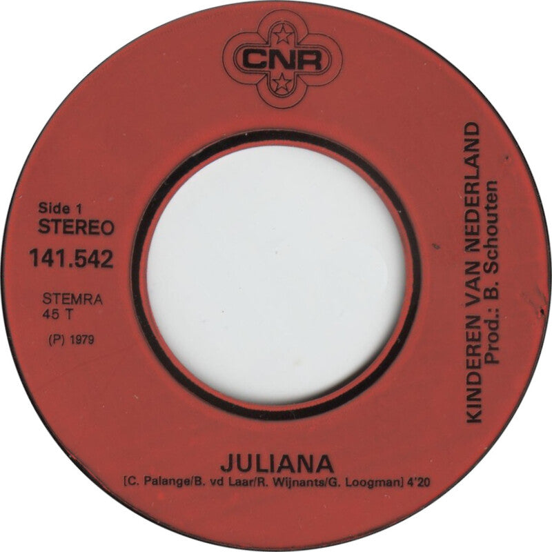 Kinderen Van Nederland - Juliana 00112 Vinyl Singles Hoes: Generic