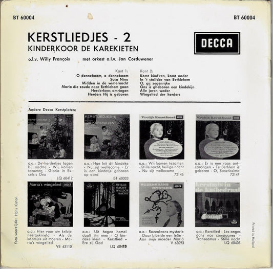 Kinderkoor De Karekieten - Kerstliedjes 2